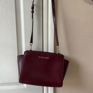 Michael Kors Burgundy Crossbody Bag